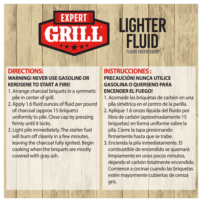 Charcoal Lighter Fluid, Premium Odorless Lighter Fuel, 64 Oz