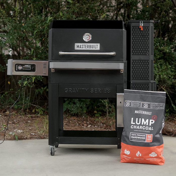 ® Premium Hardwood Lump Charcoal for Gravity Series Charcoal Grill and Smokers, Compatible with All Barrel, Kamado, and Kettle Grills, 1 Pack, 16LB