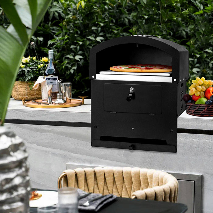 London Sunshine 4-in-1 Pizza Oven - Grill, BBQ, Fire Pit, and Bake Perfect Pizzas with Ease!