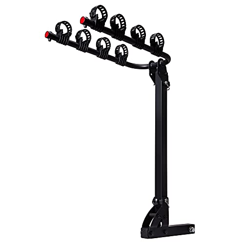 CMC Premium 4-Bike Hitch Rack Carrier - Fits All Standard 2" Hitch