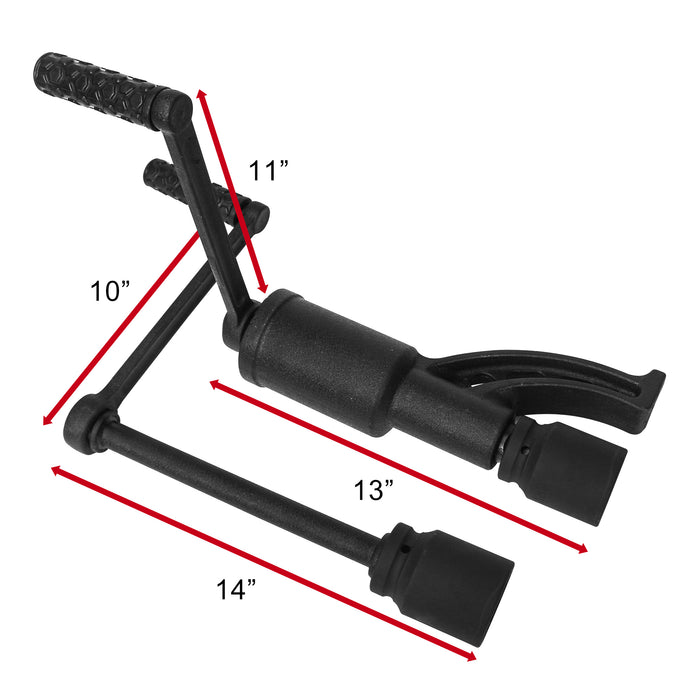 CMC Heavy Duty Torque Multiplier Lug Nut Wrench -Labour Saving Wheel Removal Kit with 4 sockets Size in 21mm, 33mm, 38mm 41mm