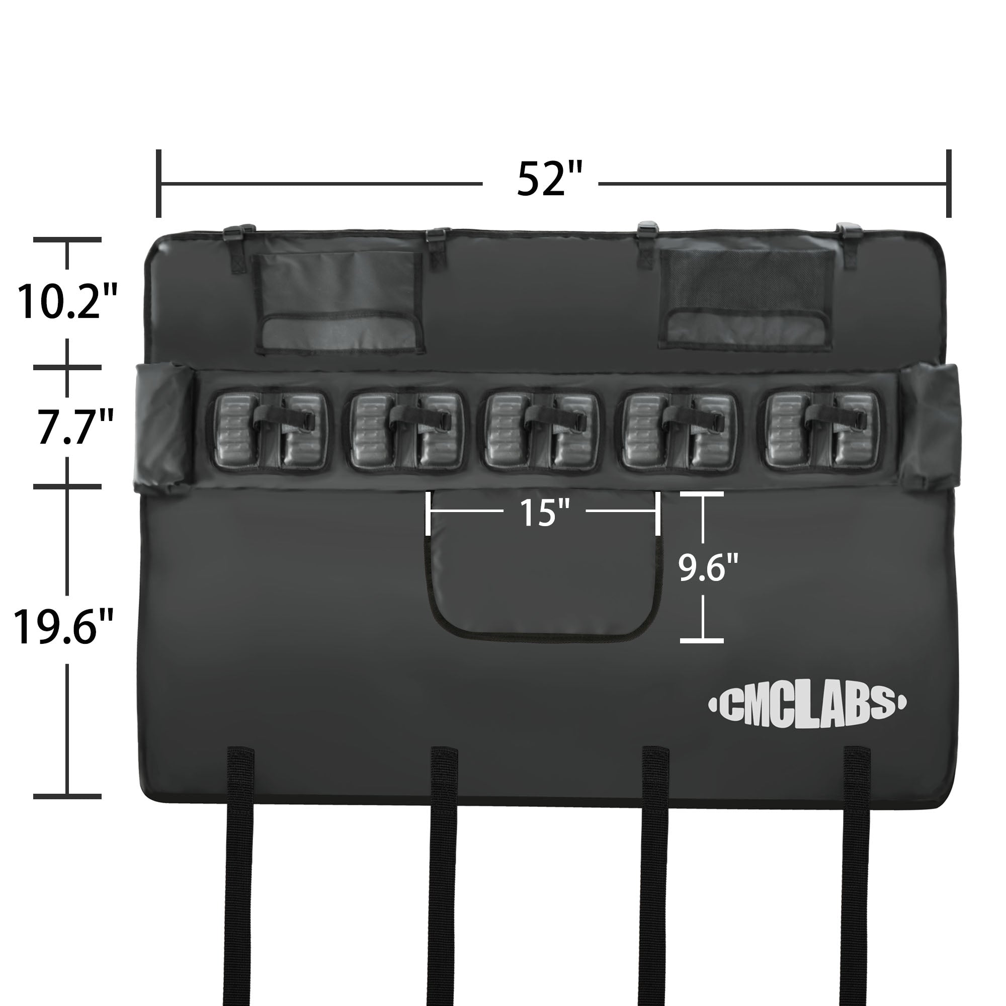 CMC Tailgate Pad for Mountain Bikes, Tailgate Trucks Protection Pad, Fits Most Trucks Carries Up to 5 Bikes