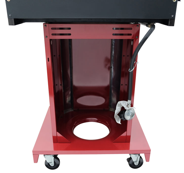 Kenmore - 3 Burner Pedestal Gas Grill - Red