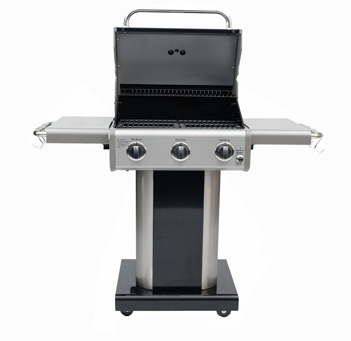 Kenmore - 3 Burner Pedestal Gas Grill - Black